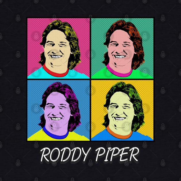 roddy piper 80s Pop Art Style by ArtGaul